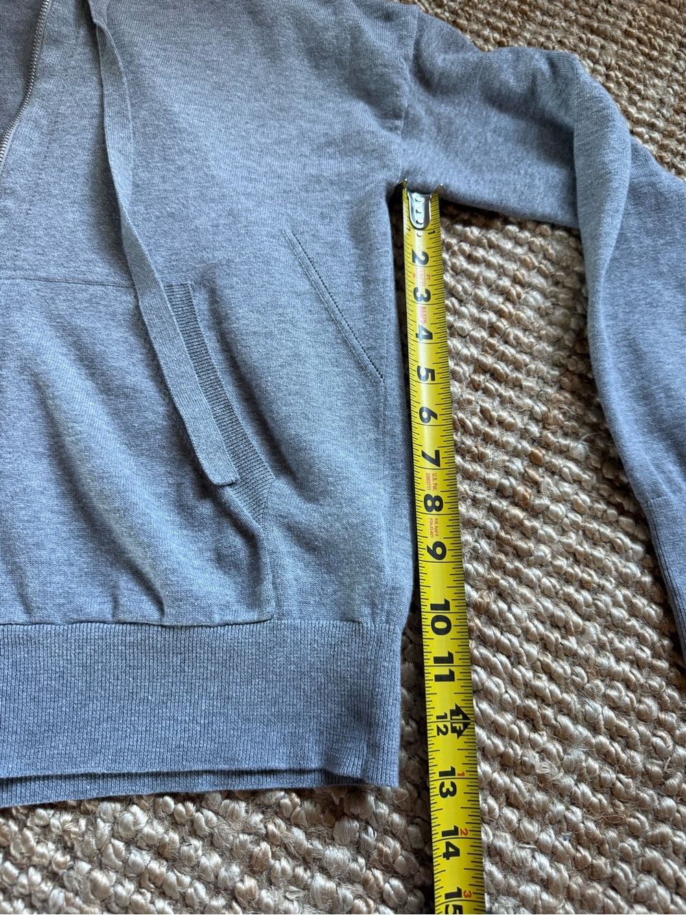 ⚜️ ZADIG & VOLTAIRE GRAY MEDIUM SKULL RHINESTONE ZIP UP HOODIE ⚜️ - Picture 10 of 14